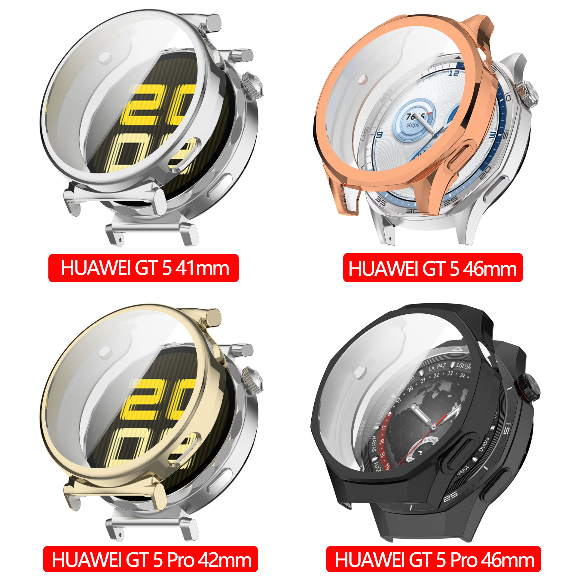 Case For HUAWEI Watch GT 5/5 P - Jewelry Smart Watches avaliação e preço