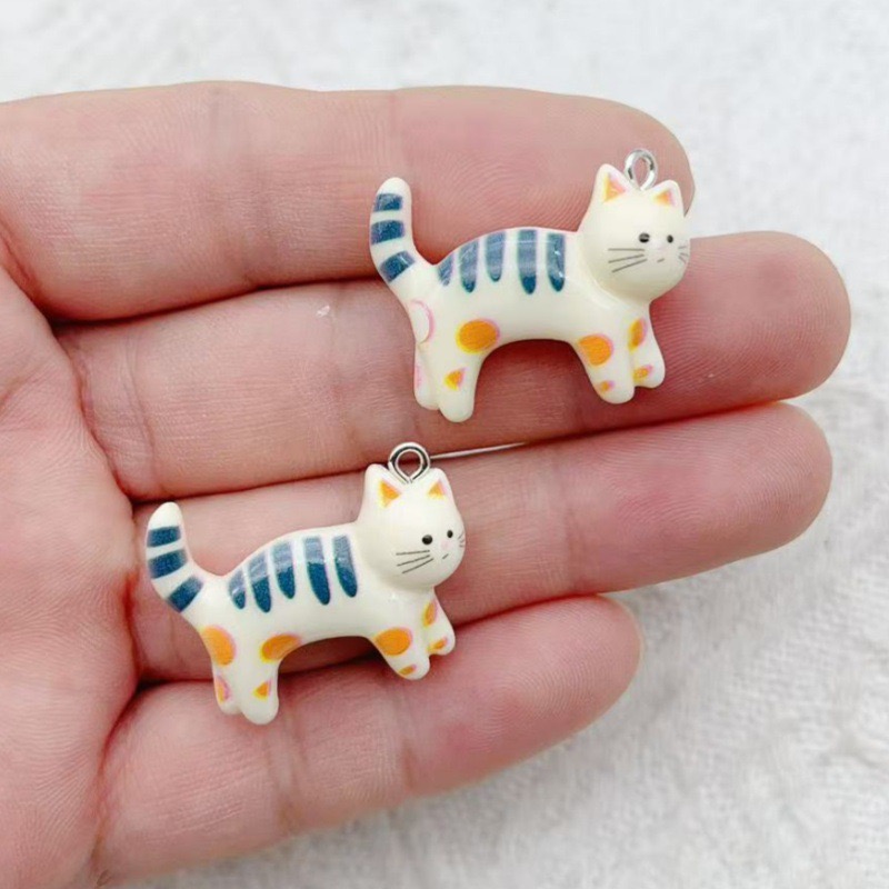 10pcs resin cartoon cat animal - Jewelry & Watches Store avaliação e preço