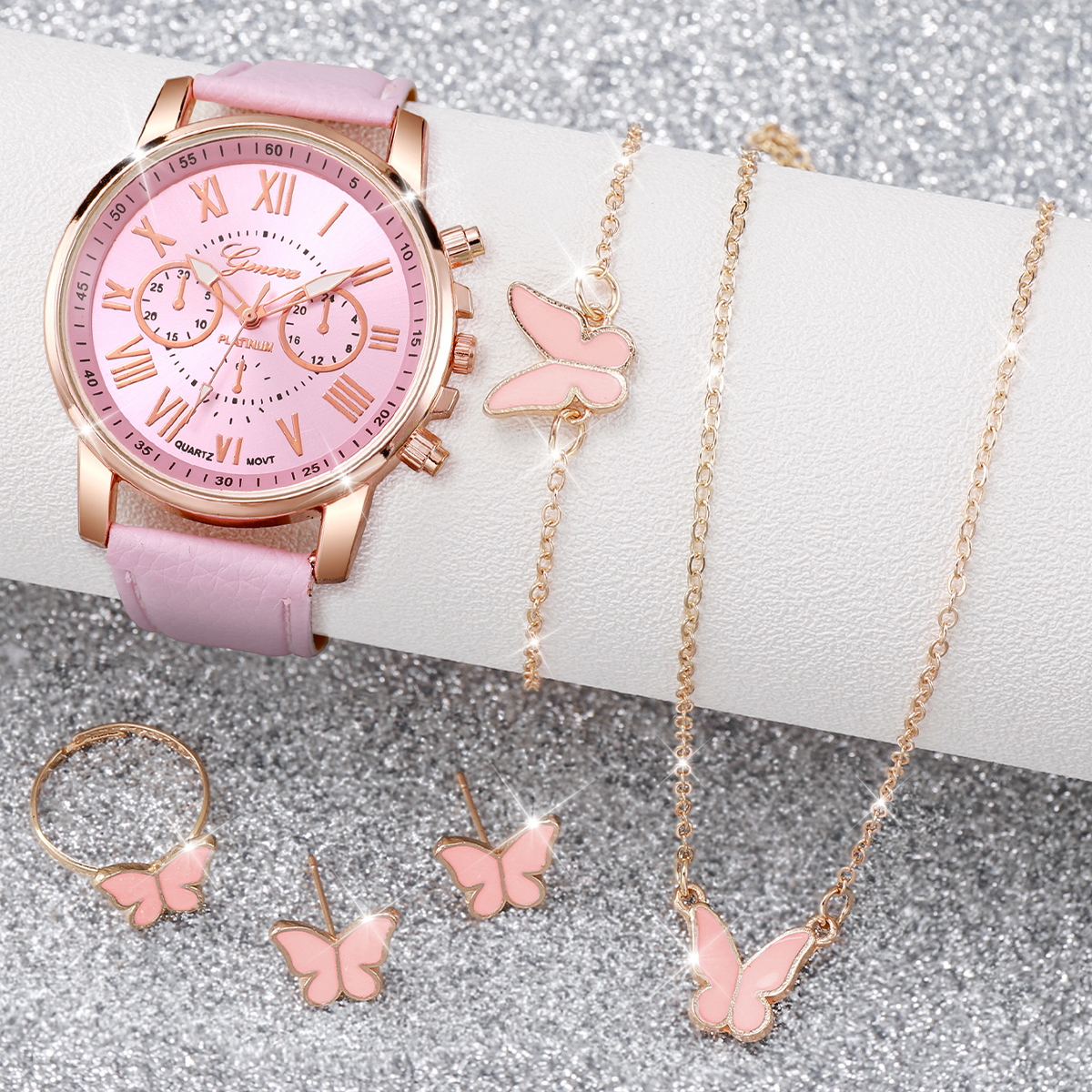 6PCS/Set Fashion Women Watches - Jewelry Watches For Ladies avaliação e preço