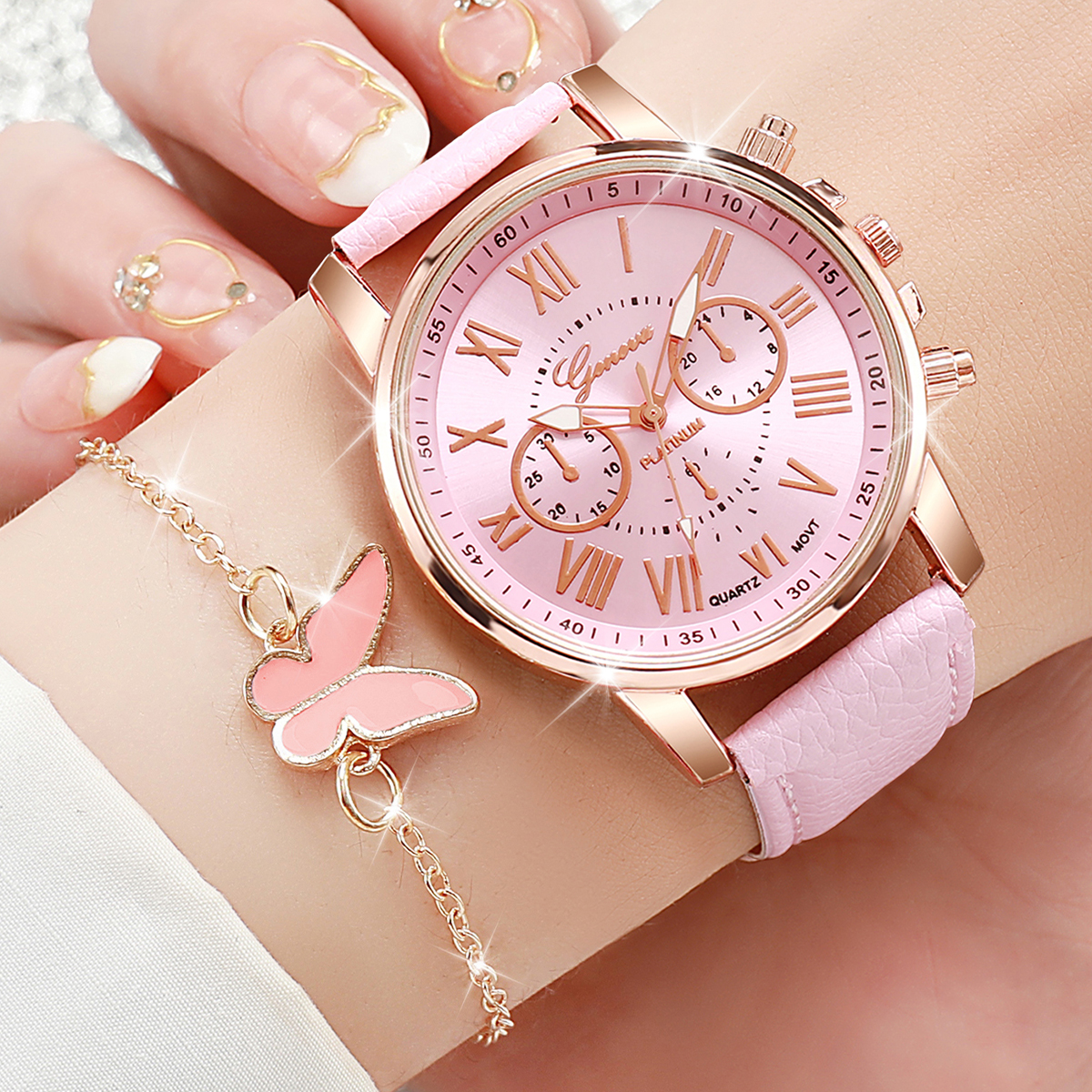 6PCS/Set Fashion Women Watches - Jewelry Watches For Ladies avaliação e preço