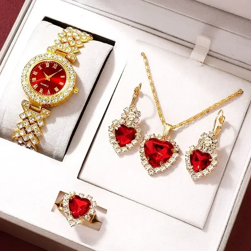 Golden Luxury Watch Women Ring - Jewelry Watches For Ladies avaliação e preço