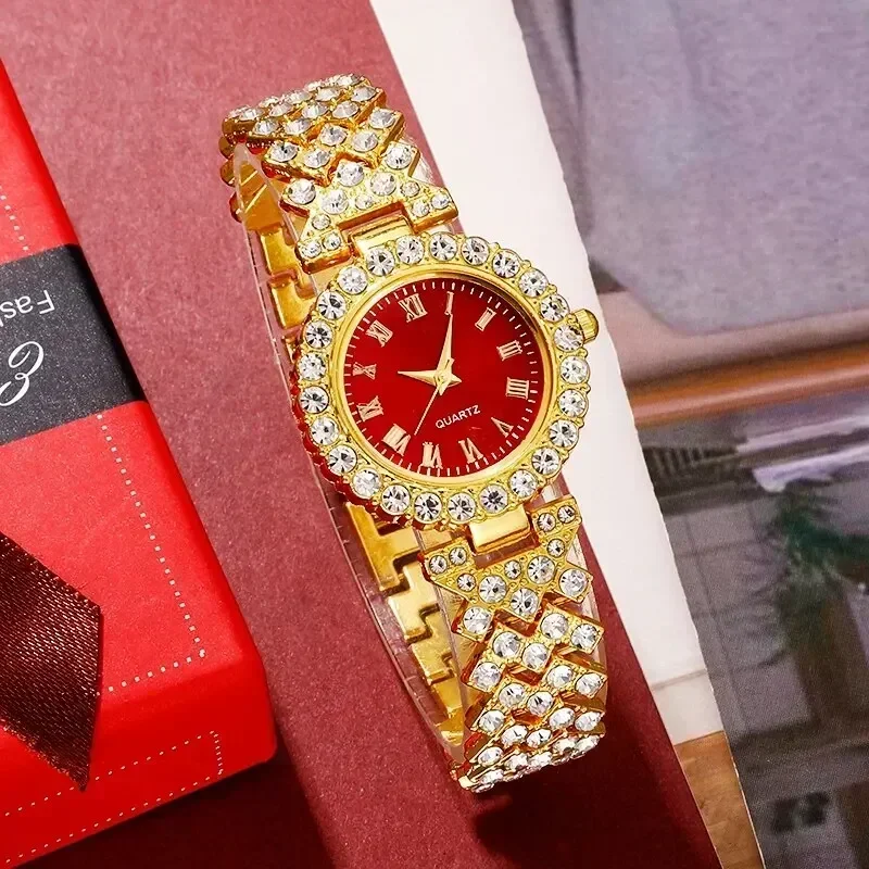 Golden Luxury Watch Women Ring - Jewelry Watches For Ladies avaliação e preço