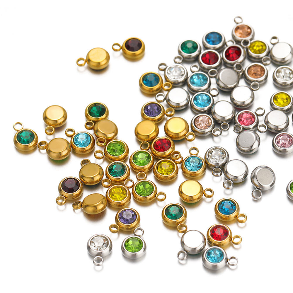 20pcs Zircon Beads Pendants St - Hoop Earrings avaliação e preço