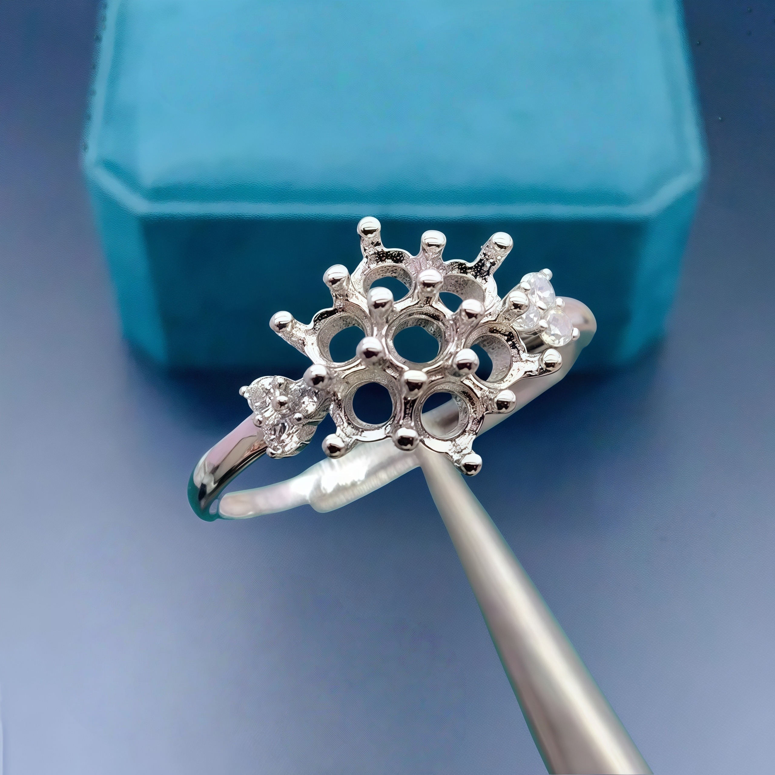Setting 3mm Round Stone Fashio - Sterling Silver Ring avaliação e preço