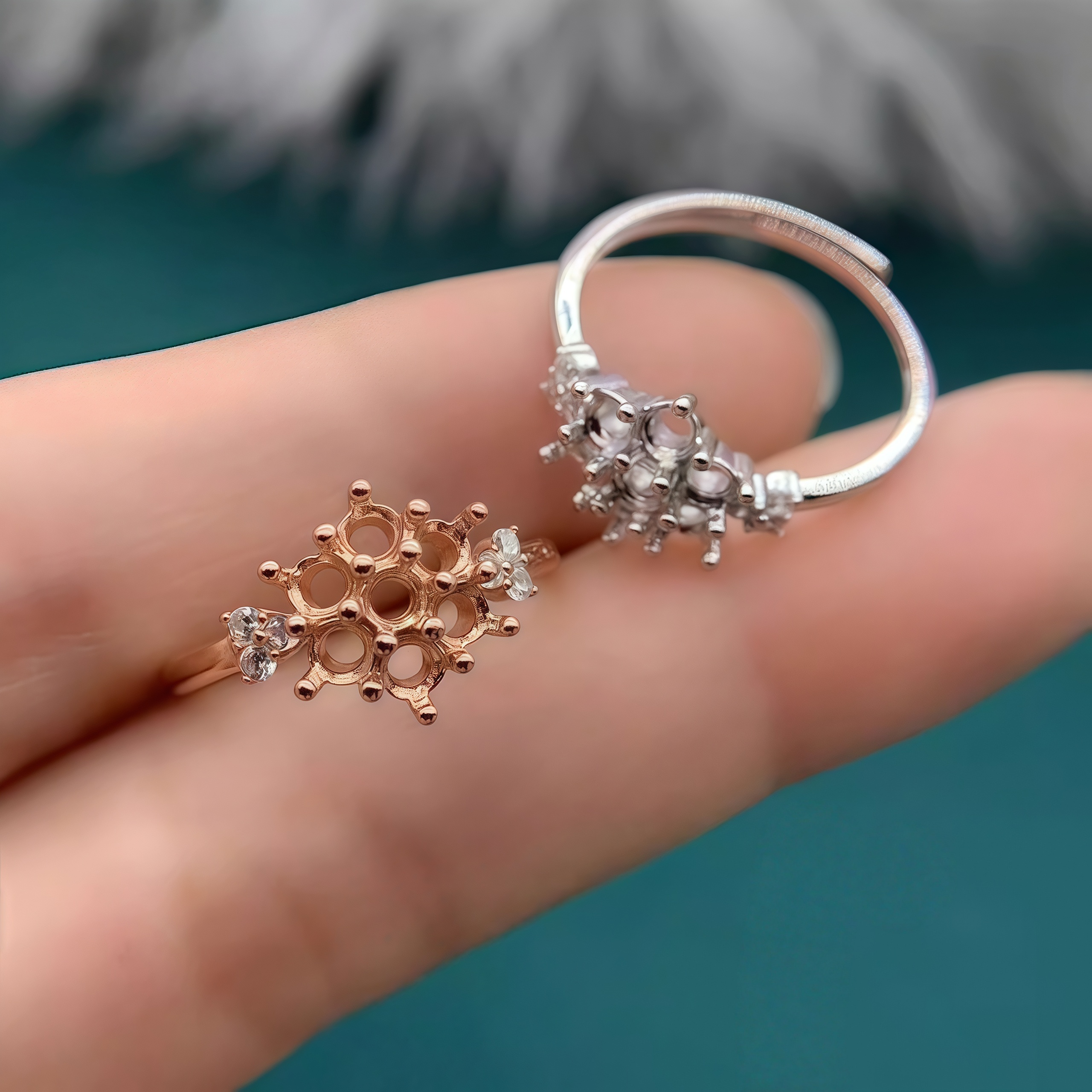 Setting 3mm Round Stone Fashio - Sterling Silver Ring avaliação e preço