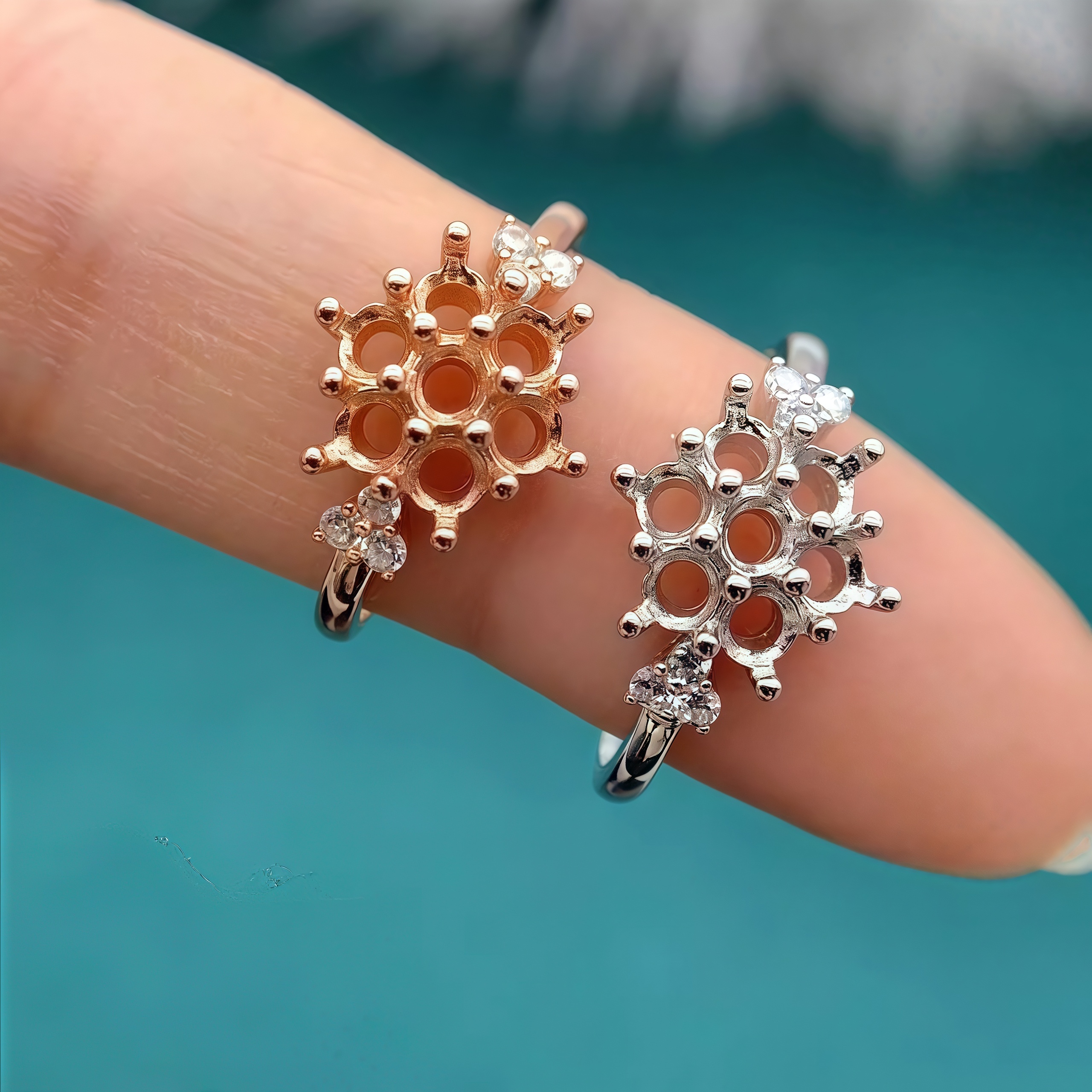 Setting 3mm Round Stone Fashio - Sterling Silver Ring avaliação e preço