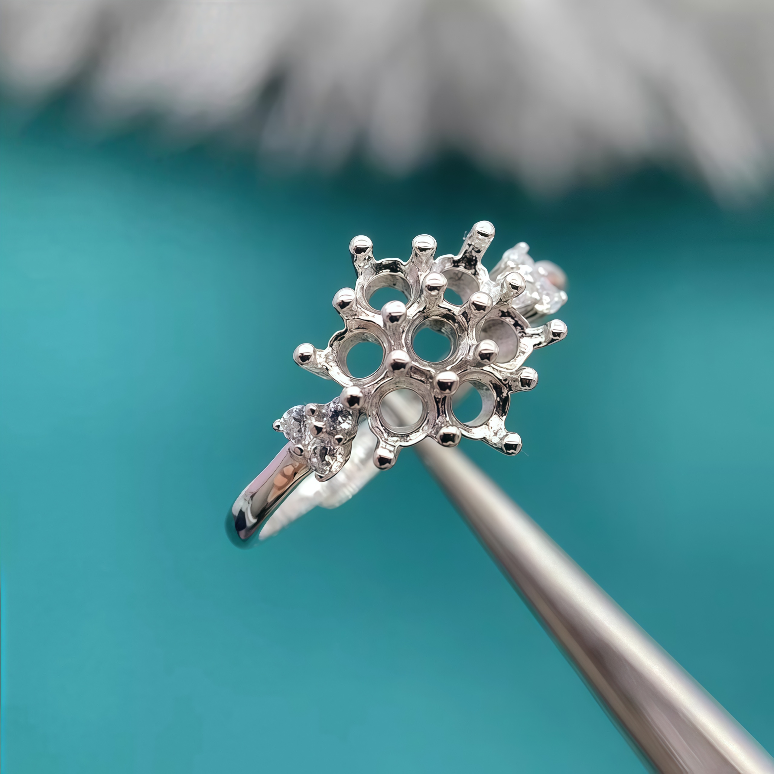 Setting 3mm Round Stone Fashio - Sterling Silver Ring avaliação e preço