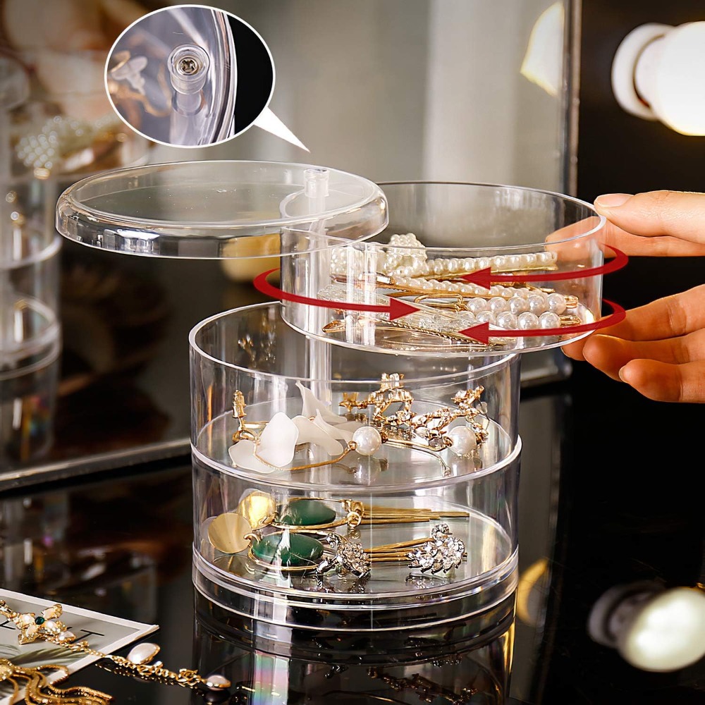 360 Rotating Jewelry Organizer - Jewelry & Watches Ltd avaliação e preço