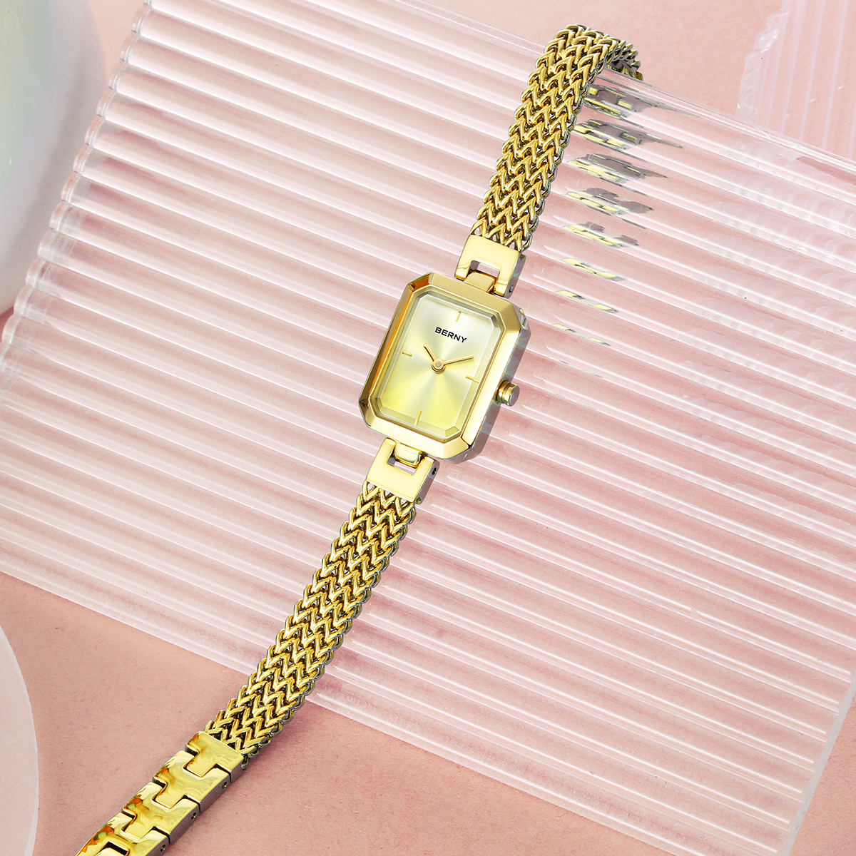 BERNY Gold Watch for Women Min - Jewelry Watches For Ladies avaliação e preço