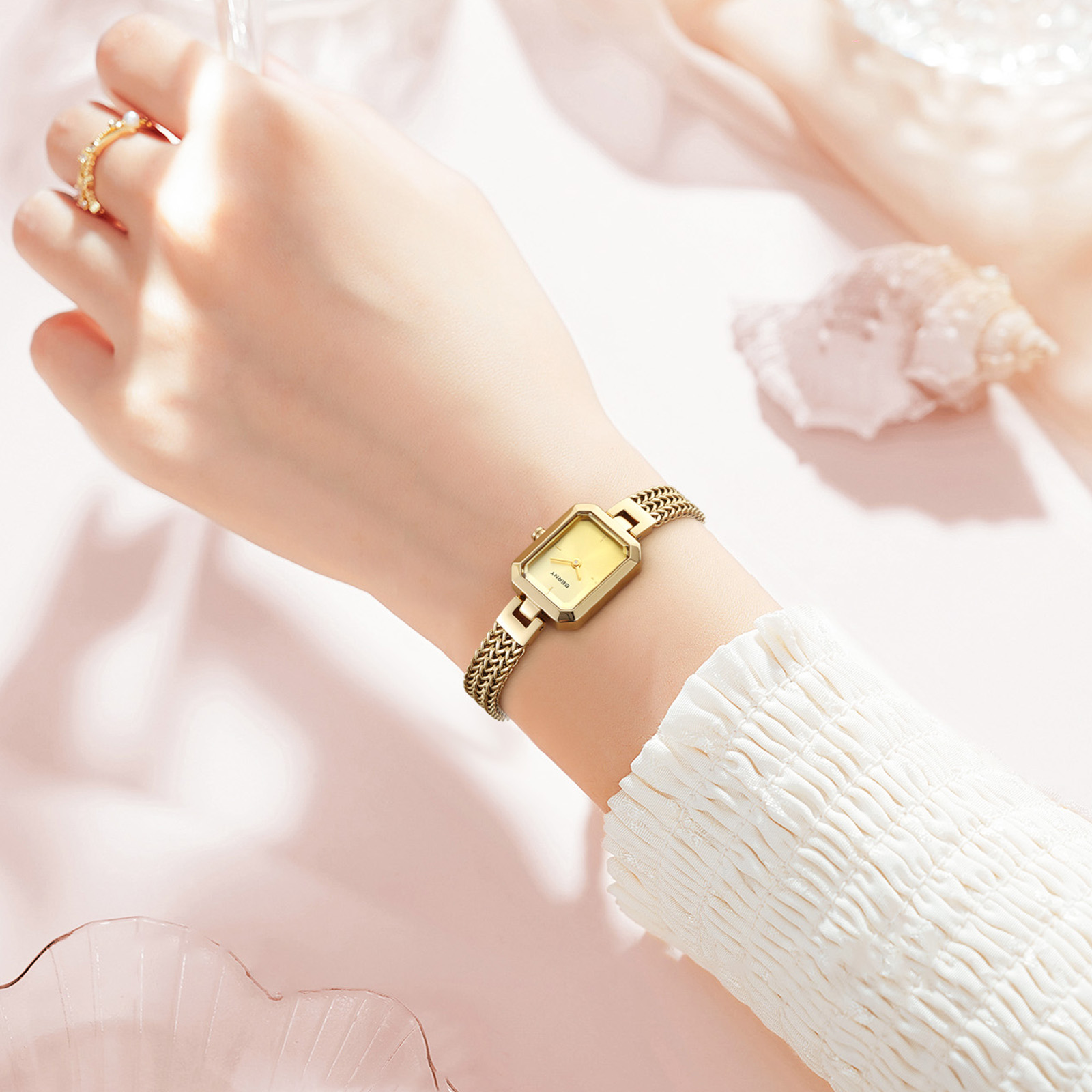 BERNY Gold Watch for Women Min - Jewelry Watches For Ladies avaliação e preço