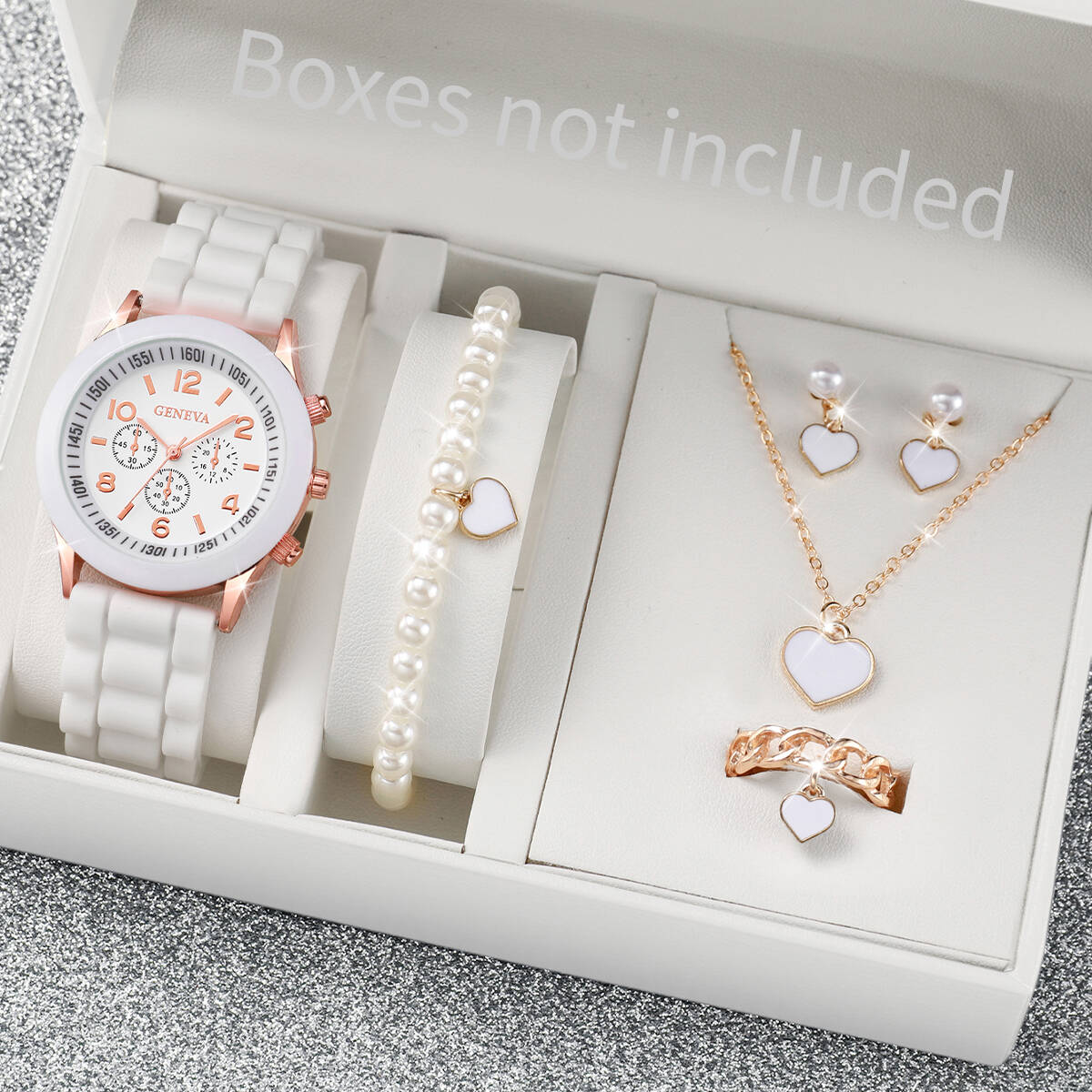 5/6PCS Fashion Women Watches J - Jewelry Watches For Ladies avaliação e preço