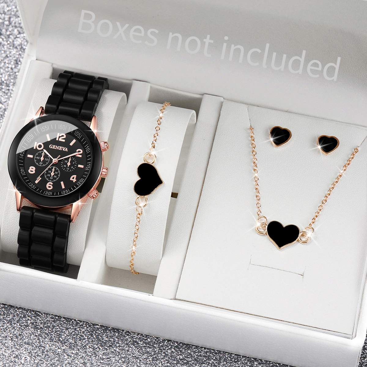 5/6PCS Fashion Women Watches J - Jewelry Watches For Ladies avaliação e preço