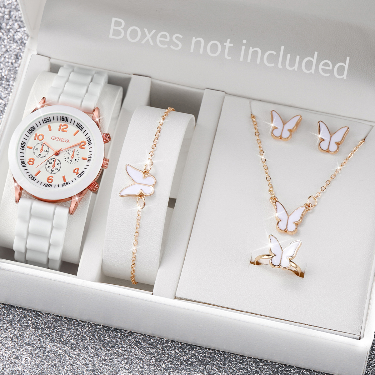 5/6PCS Fashion Women Watches J - Jewelry Watches For Ladies avaliação e preço