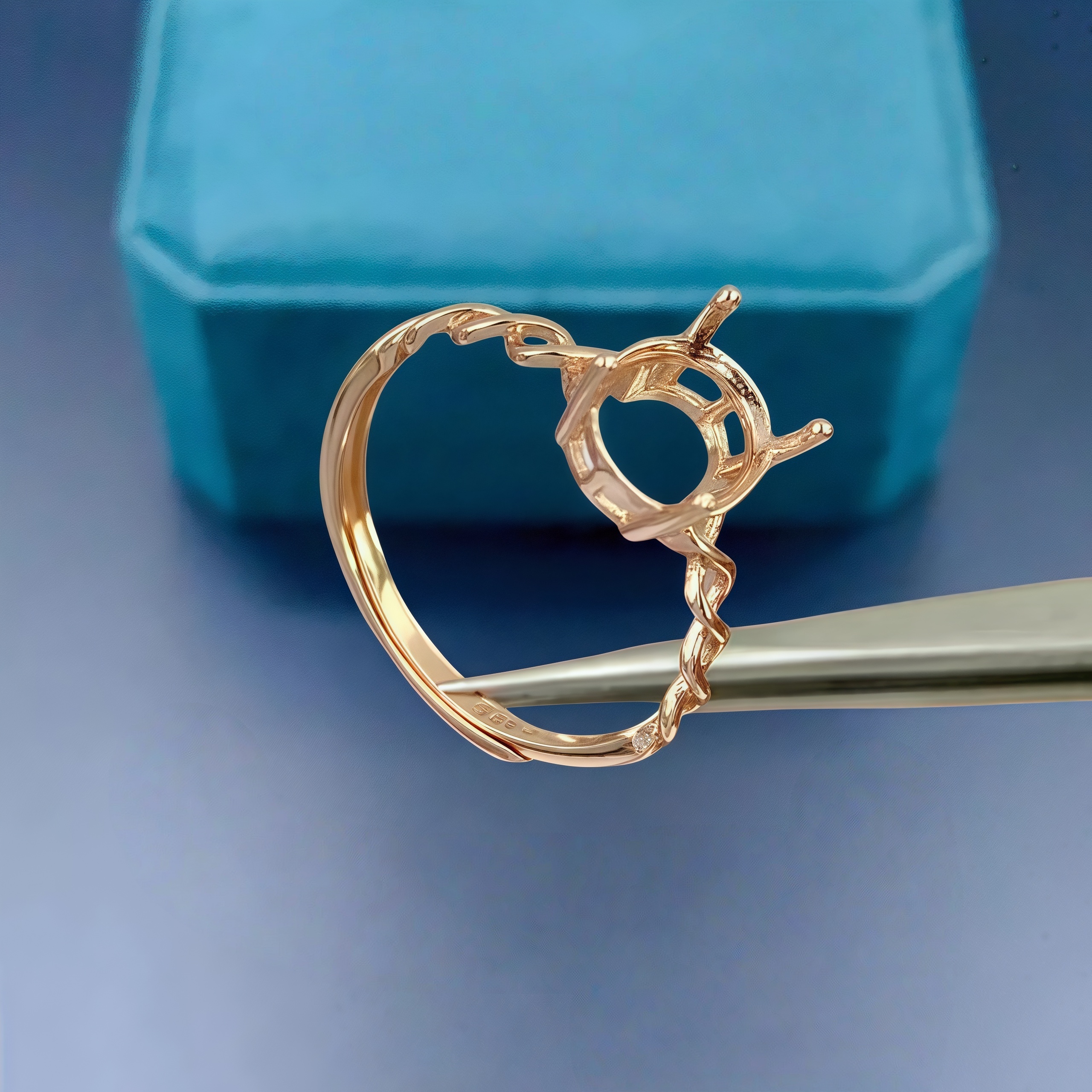 DIY Empty Ring Holder S925 Ste - Sterling Silver Ring avaliação e preço