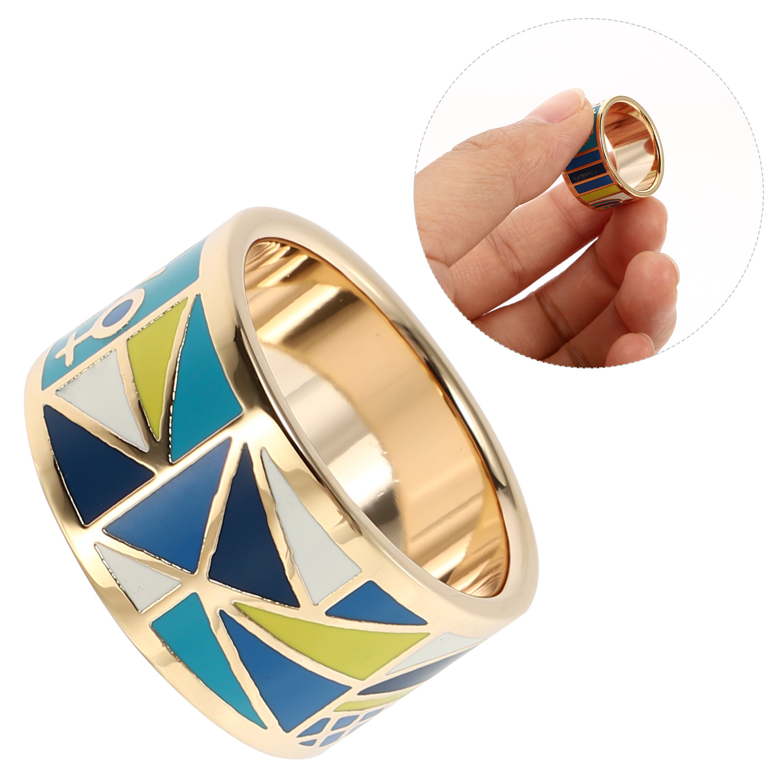1Pcs Scarf Buckle Titanium Ste - Titanium Steel Ring avaliação e preço