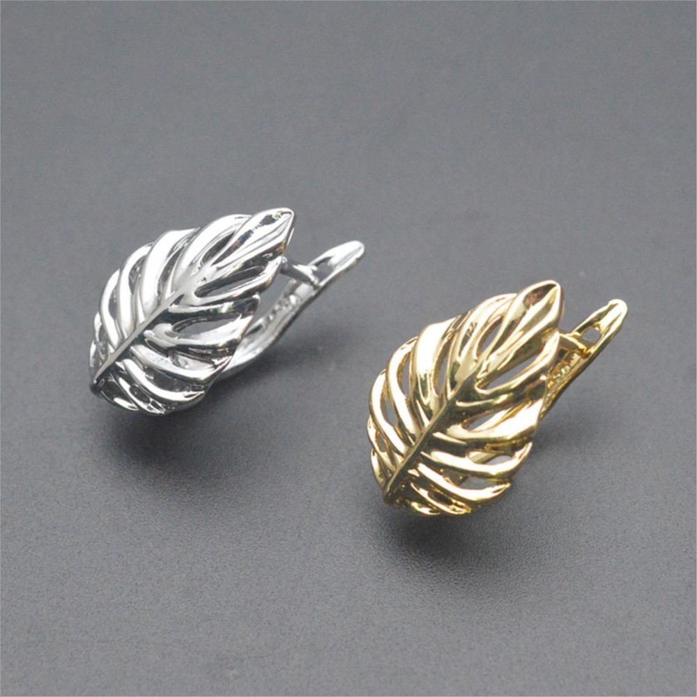 1/2Pcs 18K Gold Plated Brass L - Hoop Earrings avaliação e preço