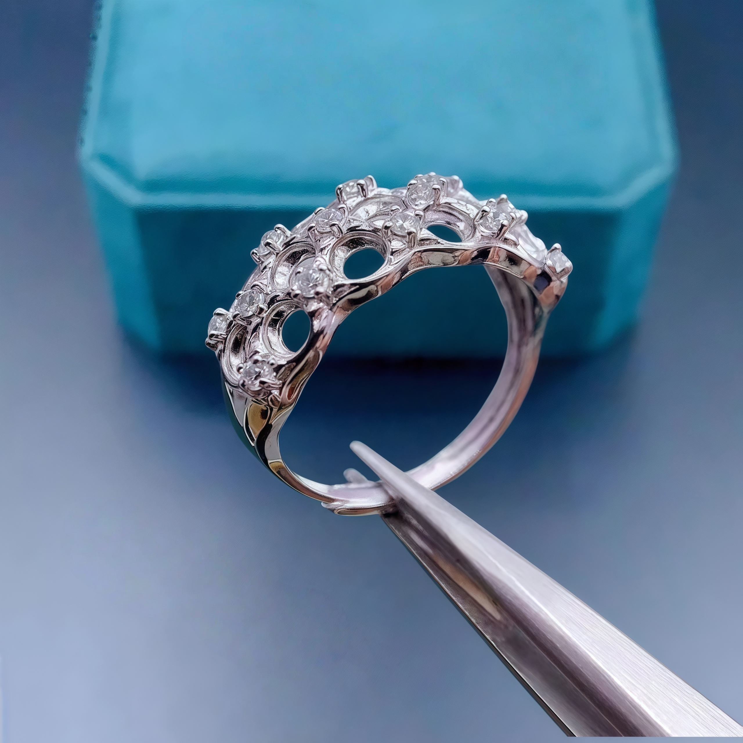 Setting 3mm Round Stone Fashio - Sterling Silver Ring avaliação e preço