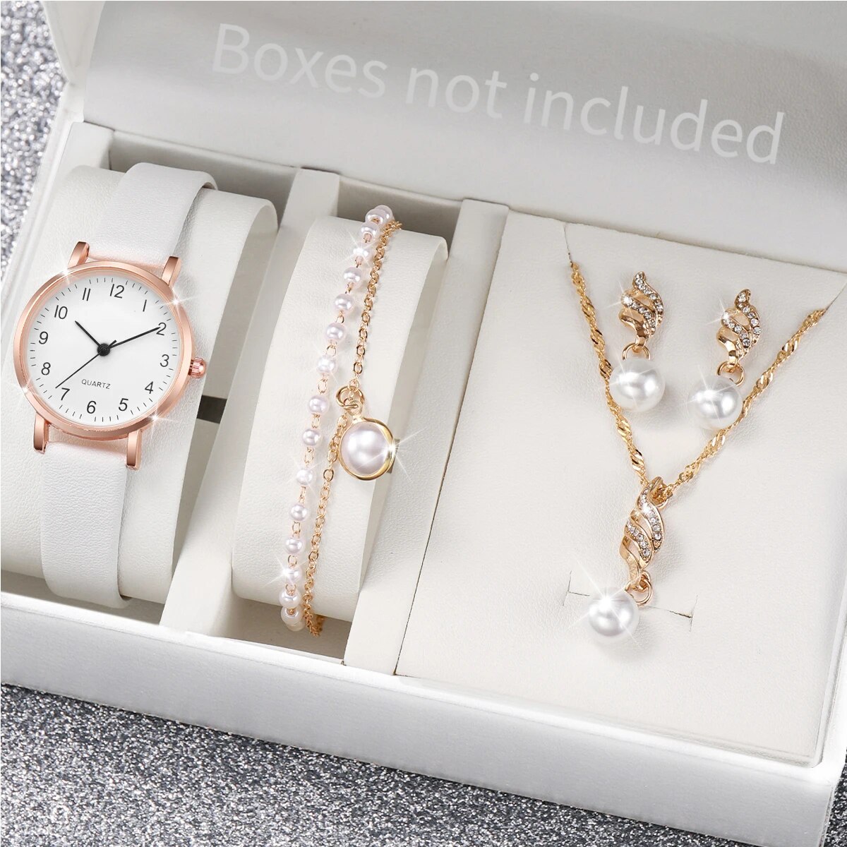 Women Rose Gold Pearl Jewelry  - Jewelry Watches For Ladies avaliação e preço