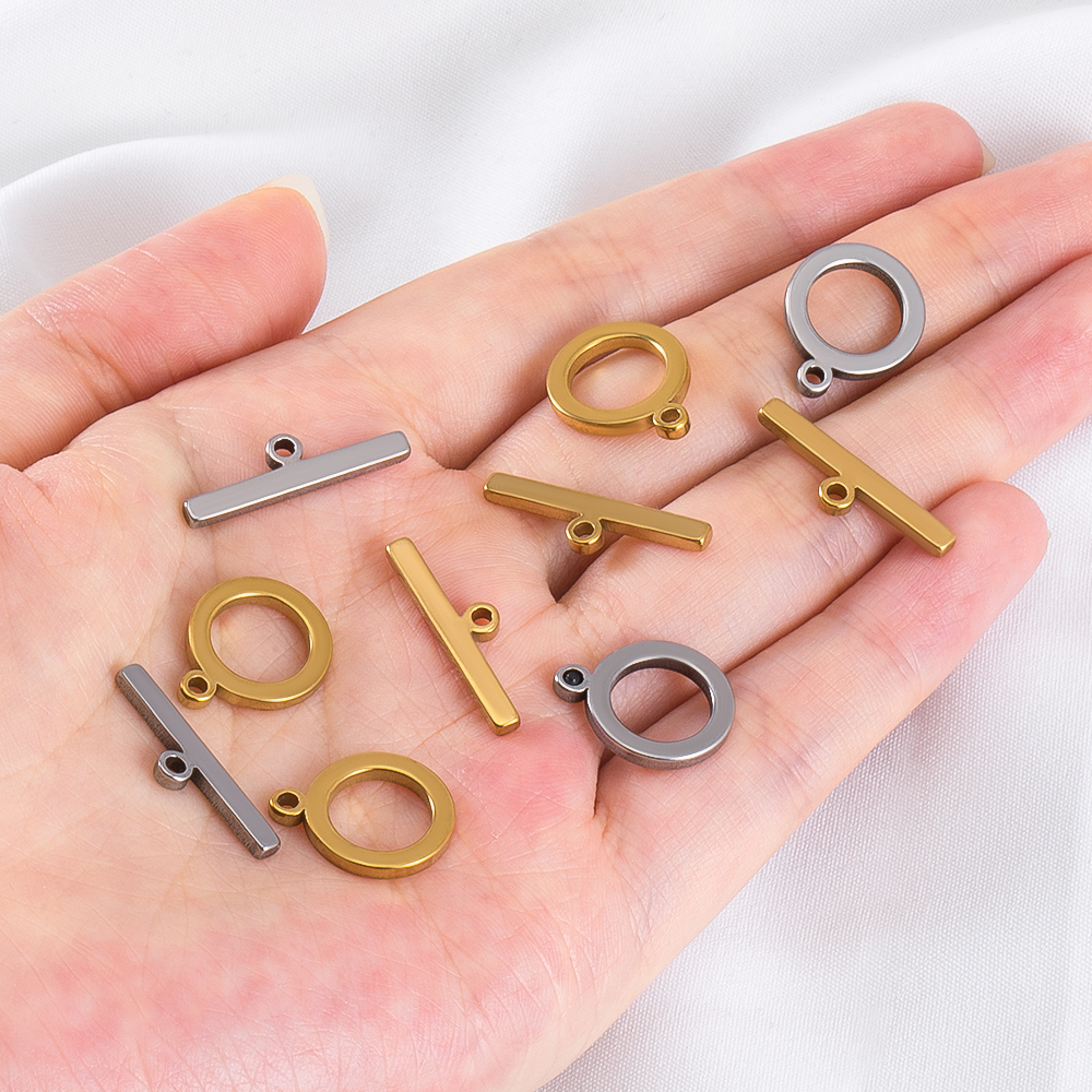 5 Sets Stainless Steel Toggle  - Hoop Earrings avaliação e preço