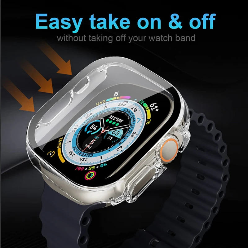 Glass+case For Apple Watch Ult - Jewelry Smart Watches avaliação e preço