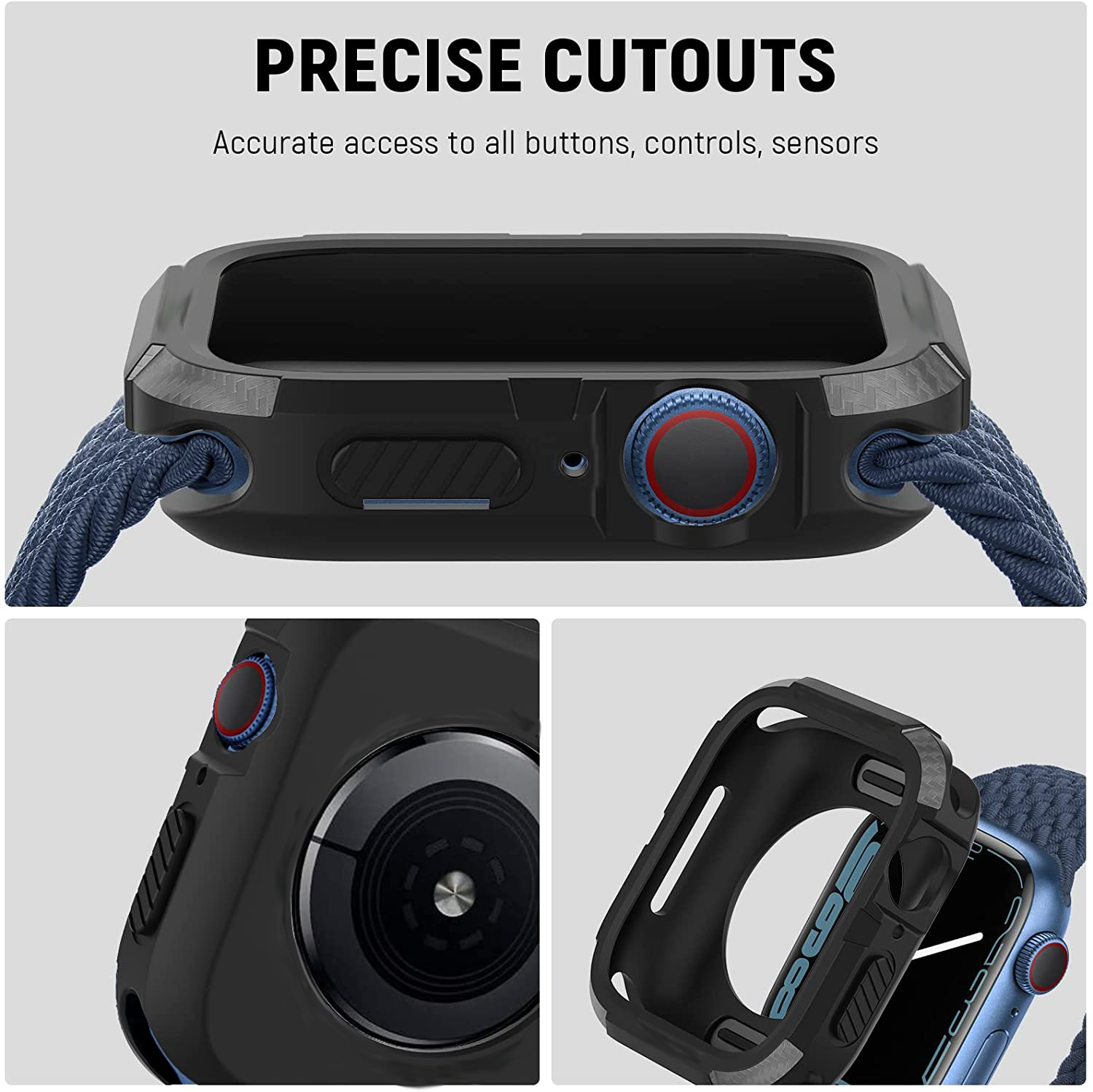 Rugged Cover for Apple Watch C - Jewelry Smart Watches avaliação e preço